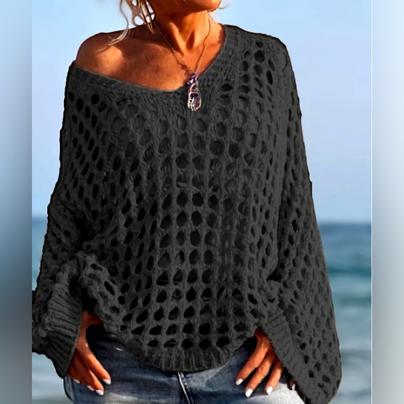 Women's Black Knit Sweater XXL NWT - Picture 1 of 1